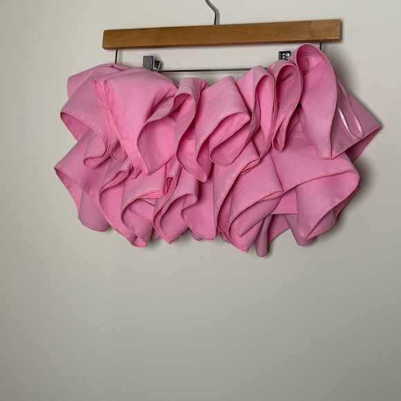 Pink Ruffled Off-Shoulder Top - Picture 5 of 5